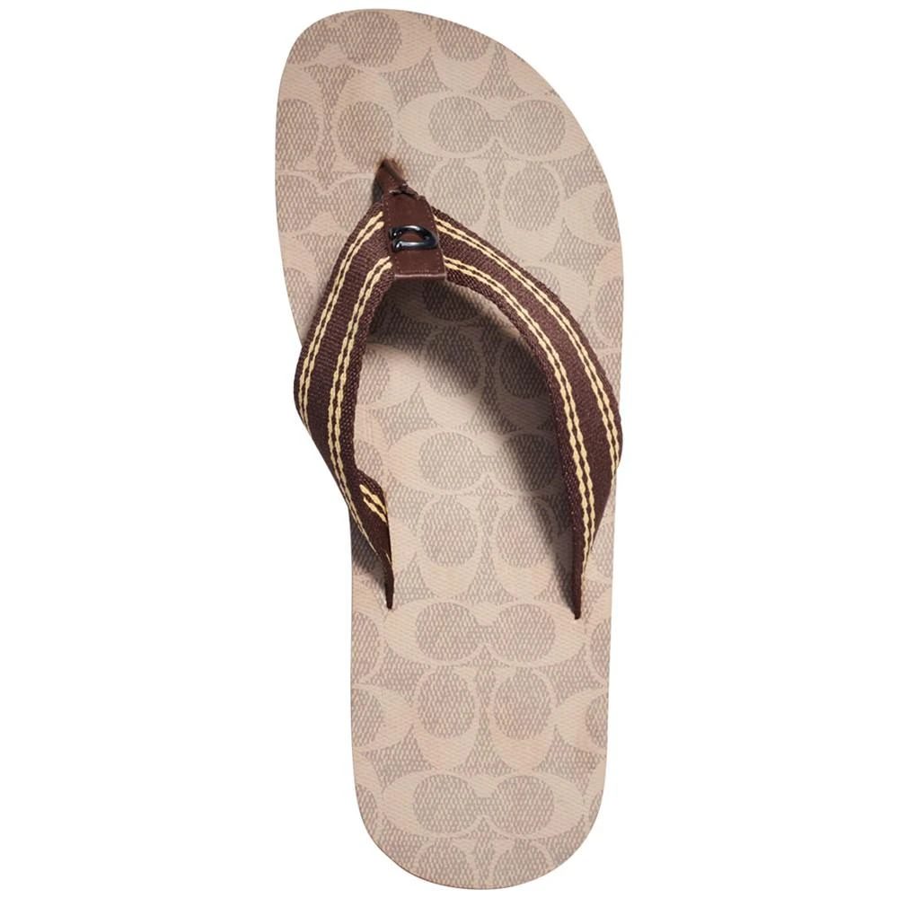 商品Coach|Men's Signature Webbing Flip Flop,价格¥382,第3张图片详细描述