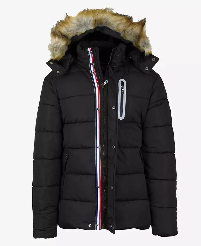 商品Spire By Galaxy|Men's Heavy Tech Puffer Jacket with Hood,价格¥824,第1张图片