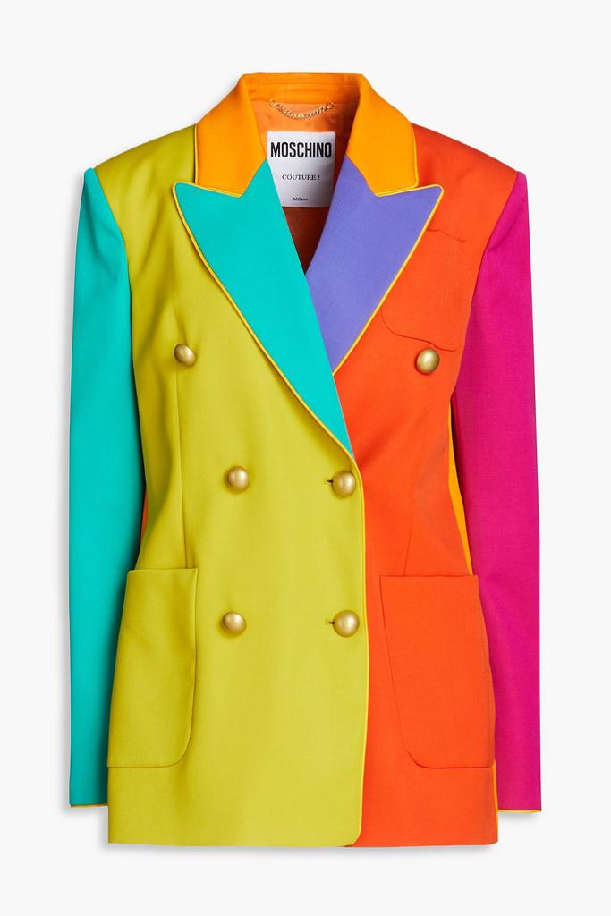 コート Moschino Wool Coat Love Moschino Wool Blend Coat with Side Snap Trim Size:44 IT
