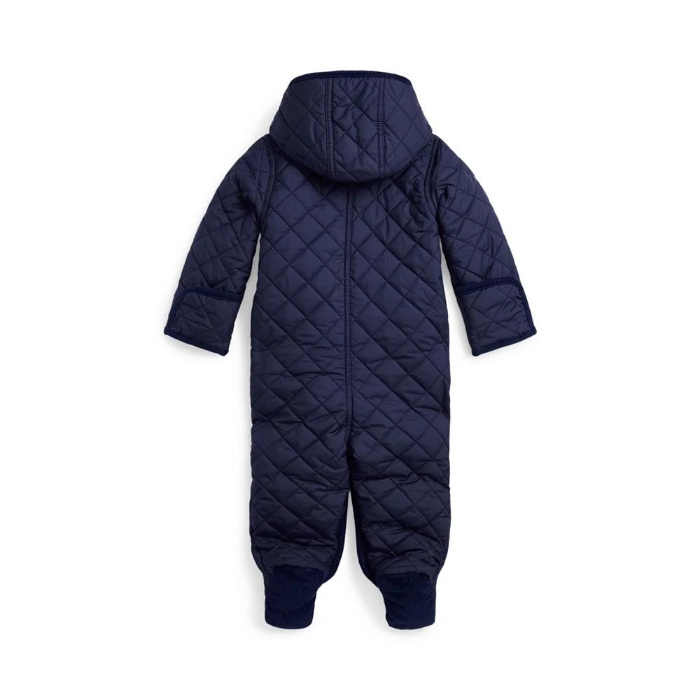 商品Ralph Lauren|Baby Boys Water-Repellent Hooded Barn Bunting One Piece,价格¥752,第2张图片详细描述