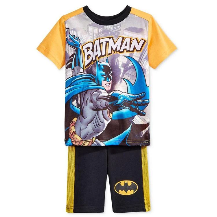 商品Nannette|2-Pc. Batman T-Shirt & Shorts Set, Toddler & Little Boys (2T-7),价格¥73,第1张图片