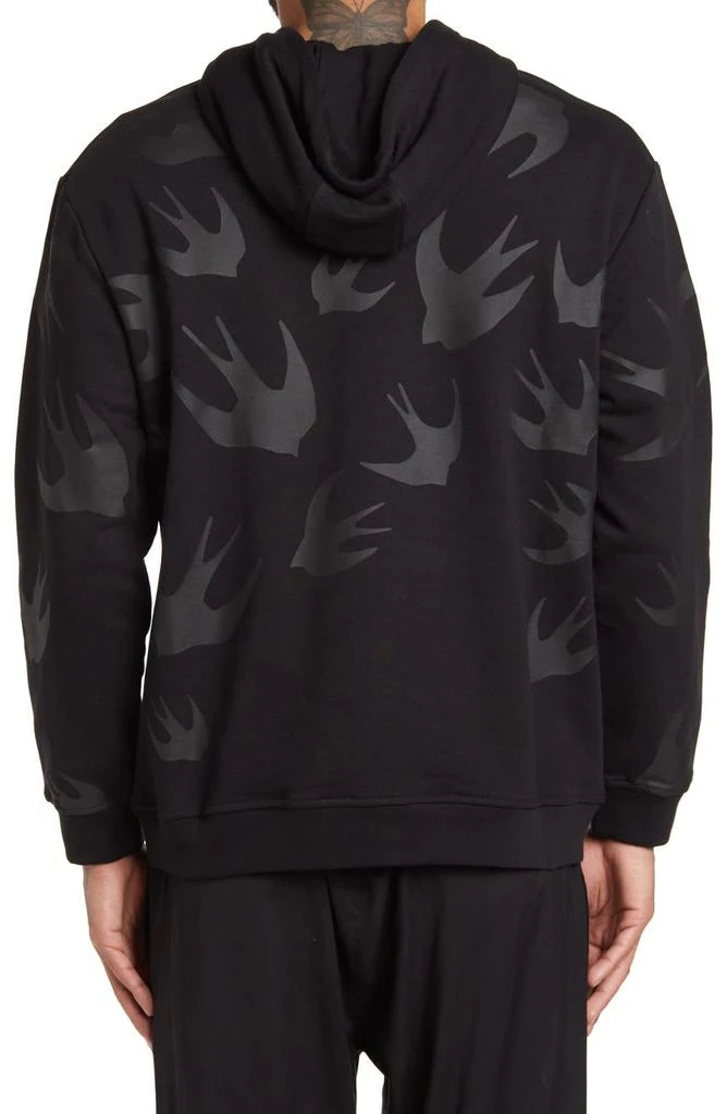 商品Alexander McQueen|Alexander McQueen Bird Print Boyfriend Pullover Hoodie,价格¥1694,第2张图片详细描述