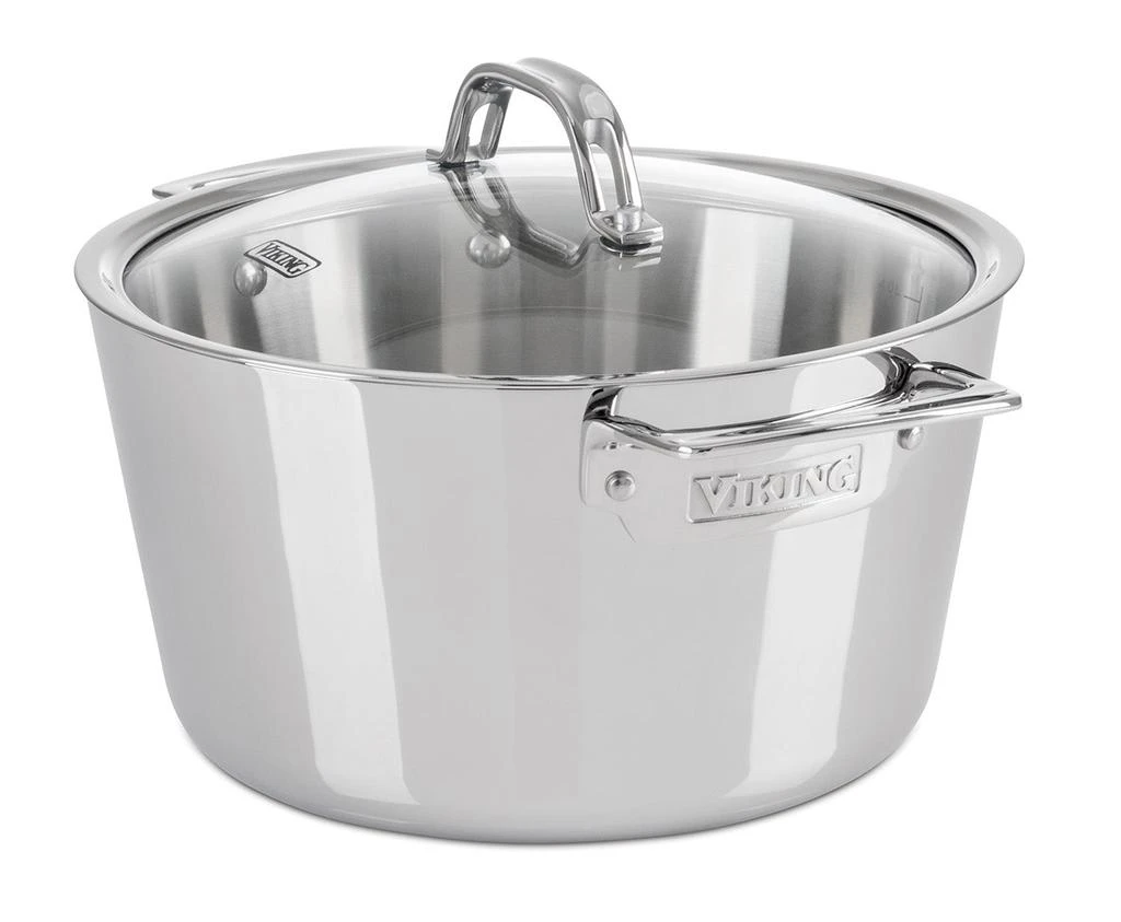 商品Viking|Viking Contemporary 3-Ply Stainless Steel 5.2 Qt. Dutch Oven with Lid,价格¥1067,第1张图片