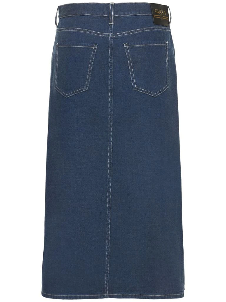 商品Gucci|Cotton Denim Pencil Skirt,价格¥8800,第4张图片详细描述