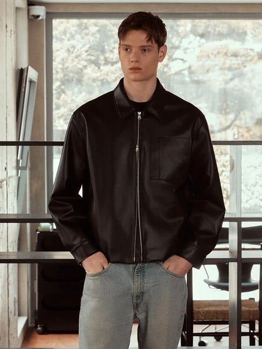 商品FRONTROW MEN|[Conscious] Eco Leather Bomber Jacket,价格¥1911,第5张图片详细描述
