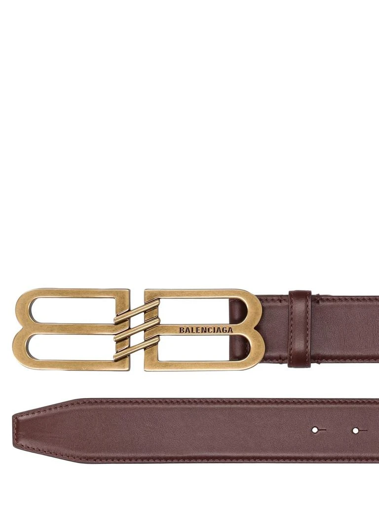商品Balenciaga|4cm Bb Signature Leather Belt,价格¥2815,第1张图片详细描述