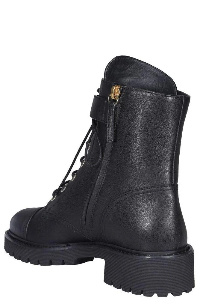 商品Giuseppe Zanotti|Giuseppe Zanotti Logo Detailed Lace-up Boots,价格¥4125,第3张图片详细描述
