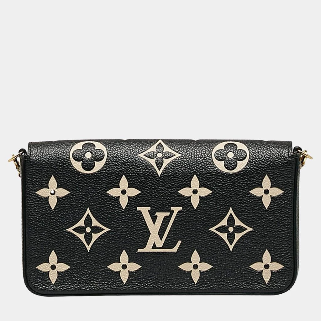 商品[二手商品] Louis Vuitton|  Louis Vuitton Black Bicolor Monogram Empreinte Pochette Felicie,价格¥14606,第3张图片详细描述