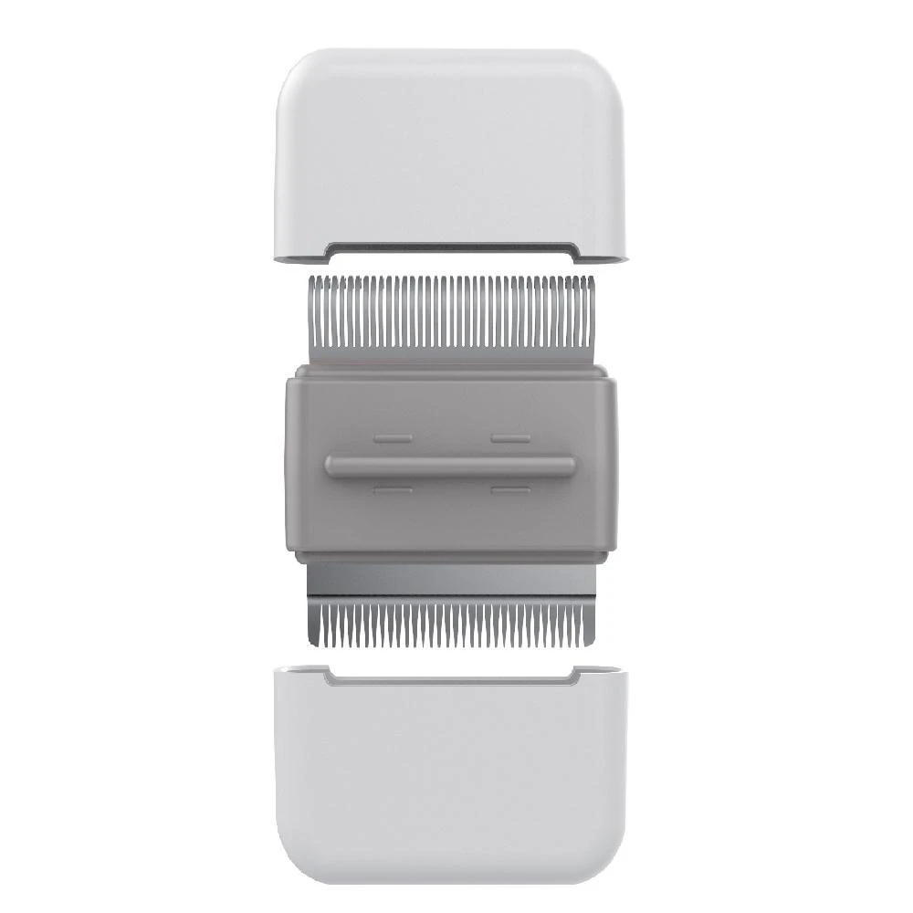 商品Pet Life|'Zipocket' 2-in-1 Underake and Stainless Steel Travel Grooming Pet Comb,价格¥134,第1张图片