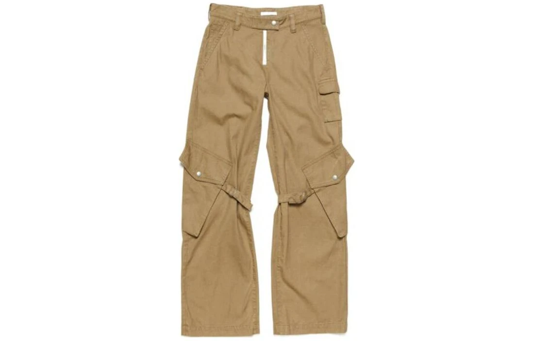商品[国内直发] Acne Studios|纯色拉链宽松口袋工装裤 女款 冷米色,价格¥2911,第1张图片