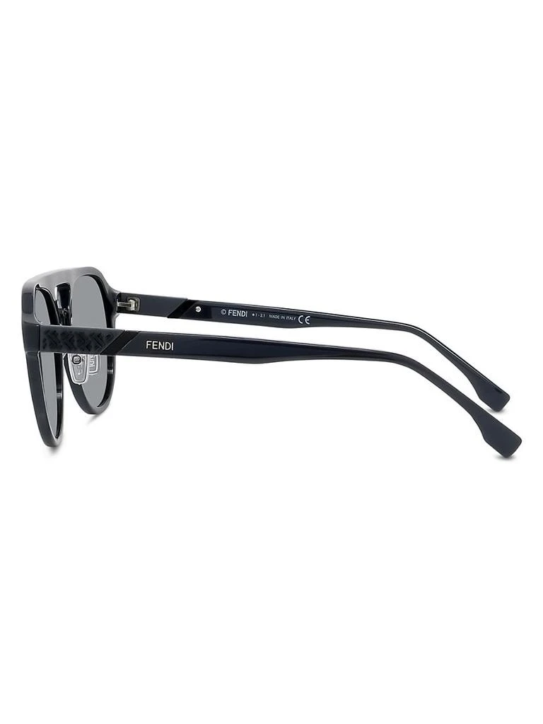 商品Fendi|Temple Logo Aviator Sunglasses,价格¥2266,第5张图片详细描述