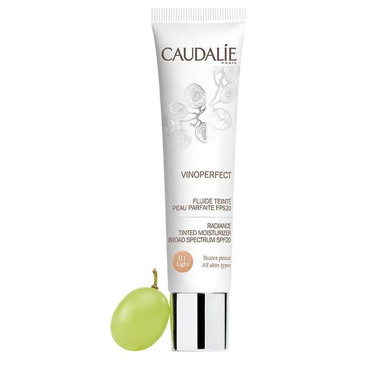 商品Caudalie|Caudalie Vinoperfect Radiance Tinted Moisturizer Broad Spectrum SPF20 - 01 Light,价格¥236,第1张图片