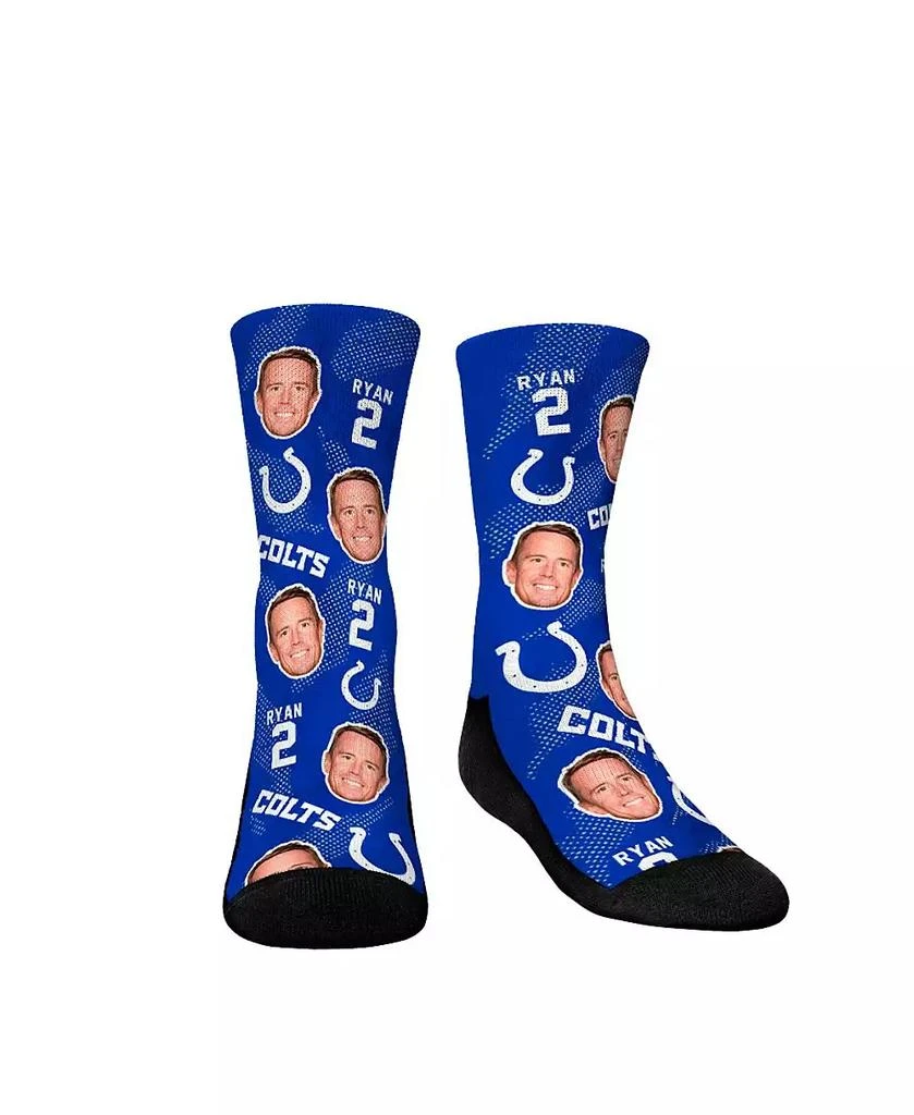 商品Rock 'Em|Youth Boys and Girls Socks Matt Ryan Indianapolis Colts Football Guy Crew Socks,价格¥165,第1张图片