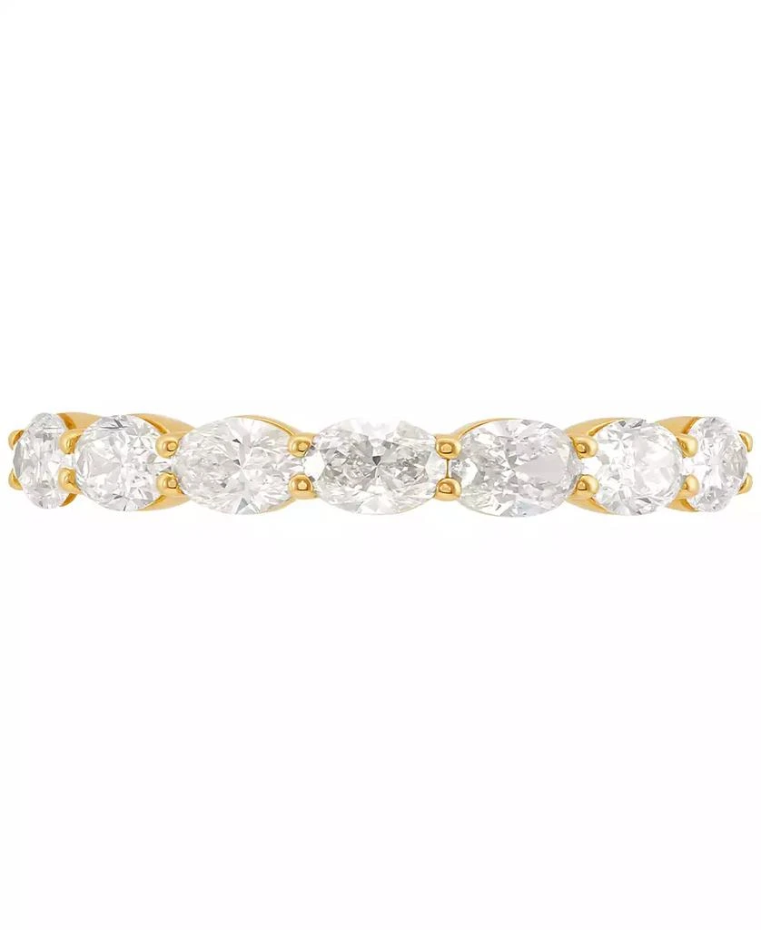 商品Macy's|Diamond Oval Horizontal Seven Stone Band (1-1/20 ct. t.w.) in 14k Gold,价格¥10193,第3张图片详细描述