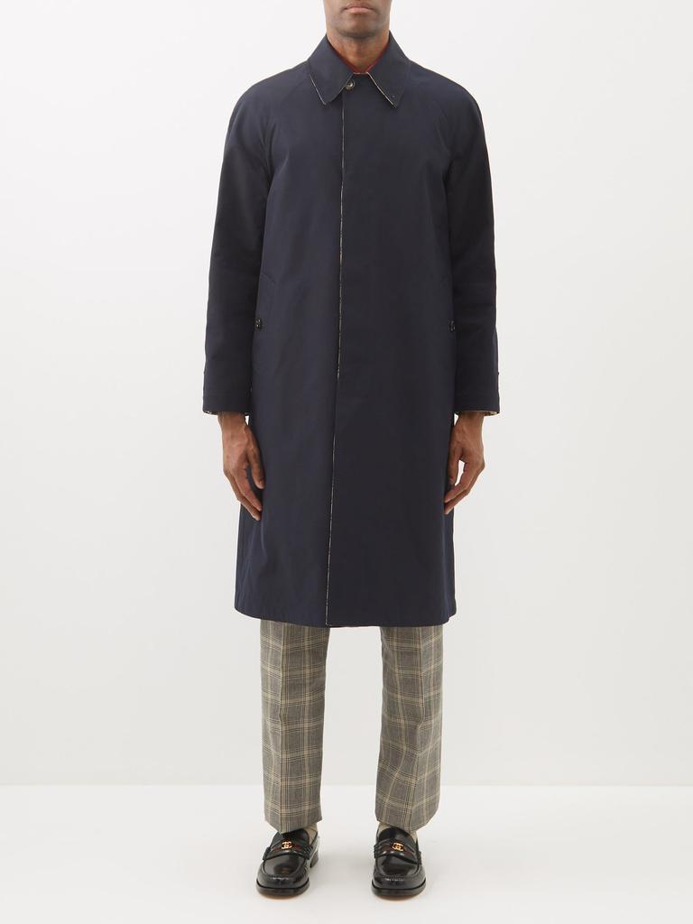 商品Gucci|GG-jacquard lined-canvas coat,价格¥24844,第1张图片
