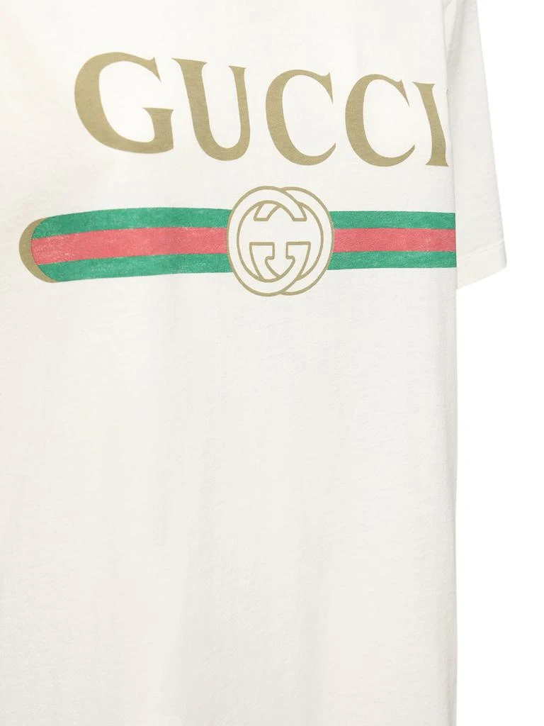 商品Gucci|Vintage Logo Cotton Jersey T-shirt,价格¥4542,第3张图片详细描述