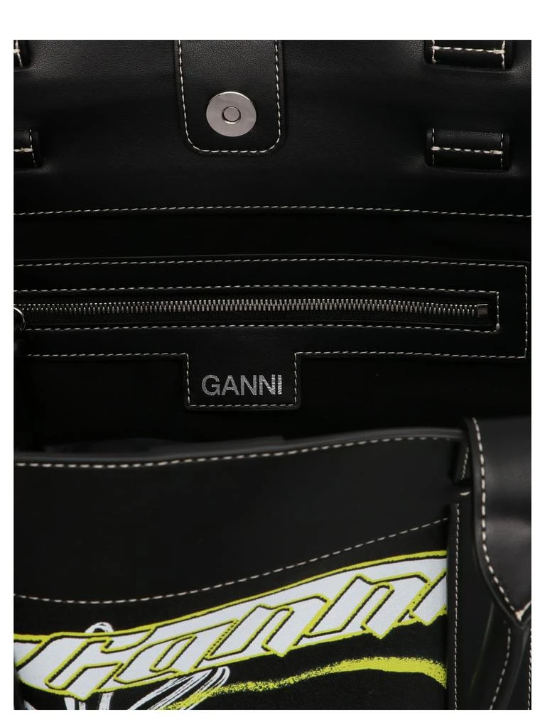 商品Ganni|Logo print shopping bag,价格¥1643,第4张图片详细描述