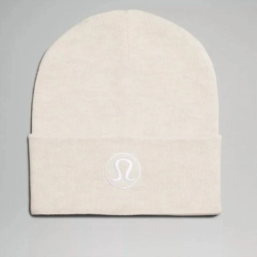 商品Lululemon|Warm Revelation Set Beanie In Heathered Bone,价格¥515,第1张图片