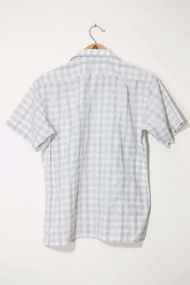 商品Urban Outfitters|Vintage Lightweight Textured Camp Collar Pattern Shirt,价格¥692,第3张图片详细描述