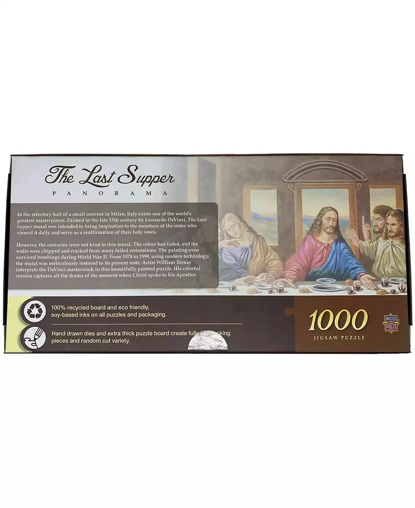 商品MasterPieces Puzzles|The Last Supper Panorama Puzzle Set, 1000 Piece,价格¥150,第3张图片详细描述