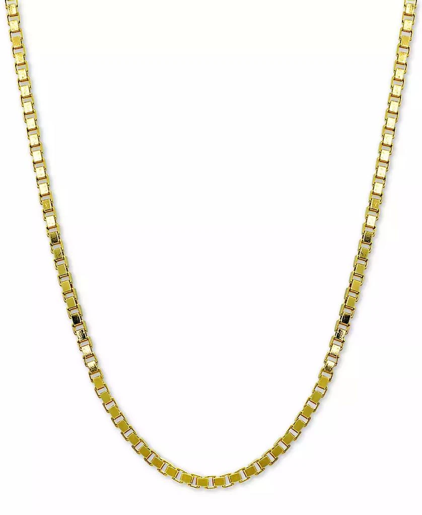 商品Giani Bernini|Box Link 20" Chain Necklace in 18k Gold-Plated Sterling Silver, Created for Macy's,价格¥1528,第1张图片