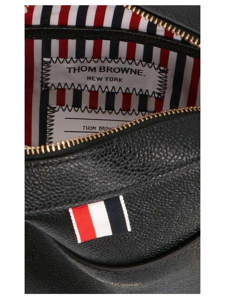 商品Thom Browne|Logo leather crossbody bag,价格¥7251,第4张图片详细描述