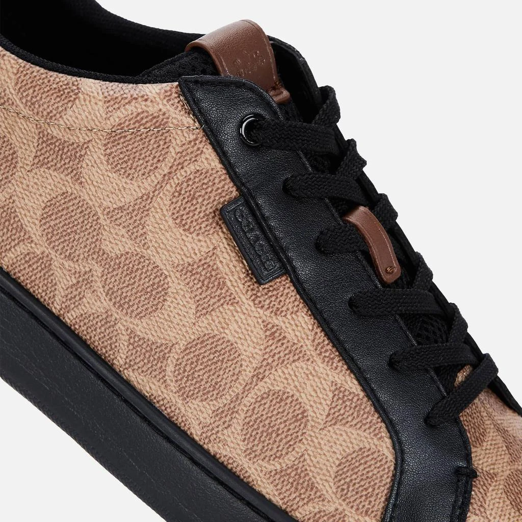 商品Coach|Coach Men's Lowline Signature Cupsole Trainers - Tan/Black,价格¥1212,第4张图片详细描述