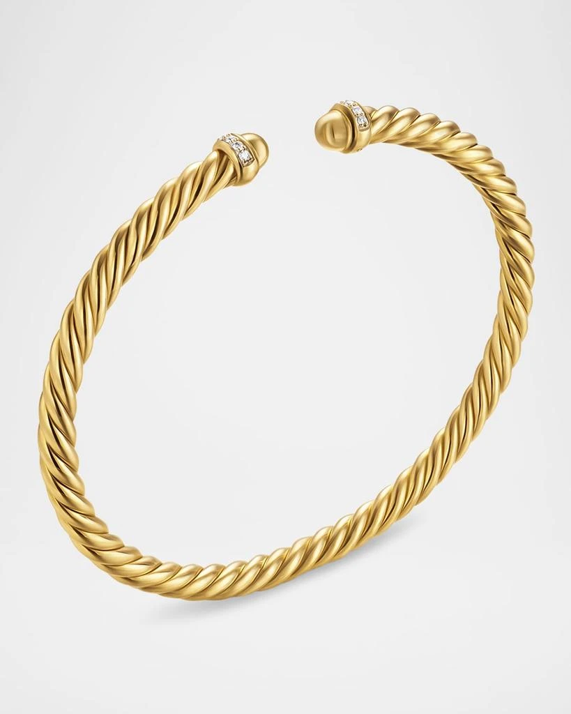 商品David Yurman|Modern Cablespira Bracelet in 18K Gold with Gemstones and Diamonds,价格¥16206,第3张图片详细描述