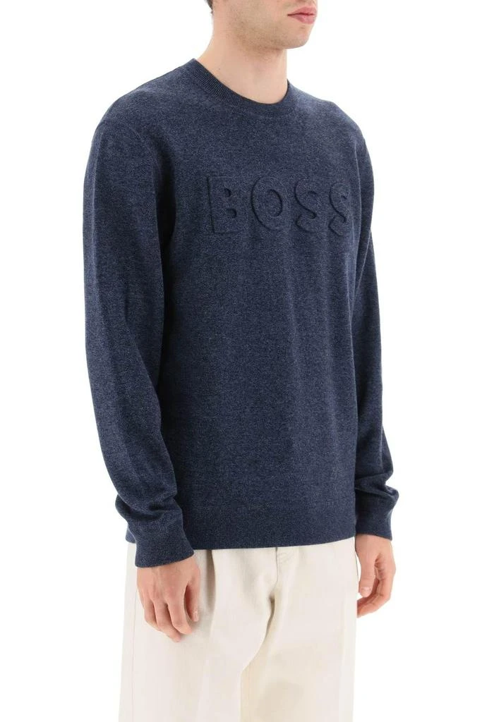 商品Hugo Boss|EMBOSSED LOGO SWEATER,价格¥542,第3张图片详细描述