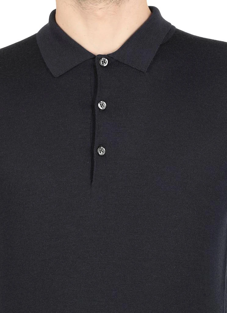 商品John Smedley|John Smedley Belper Buttoned Knitted Polo Shirt,价格¥1851,第5张图片详细描述