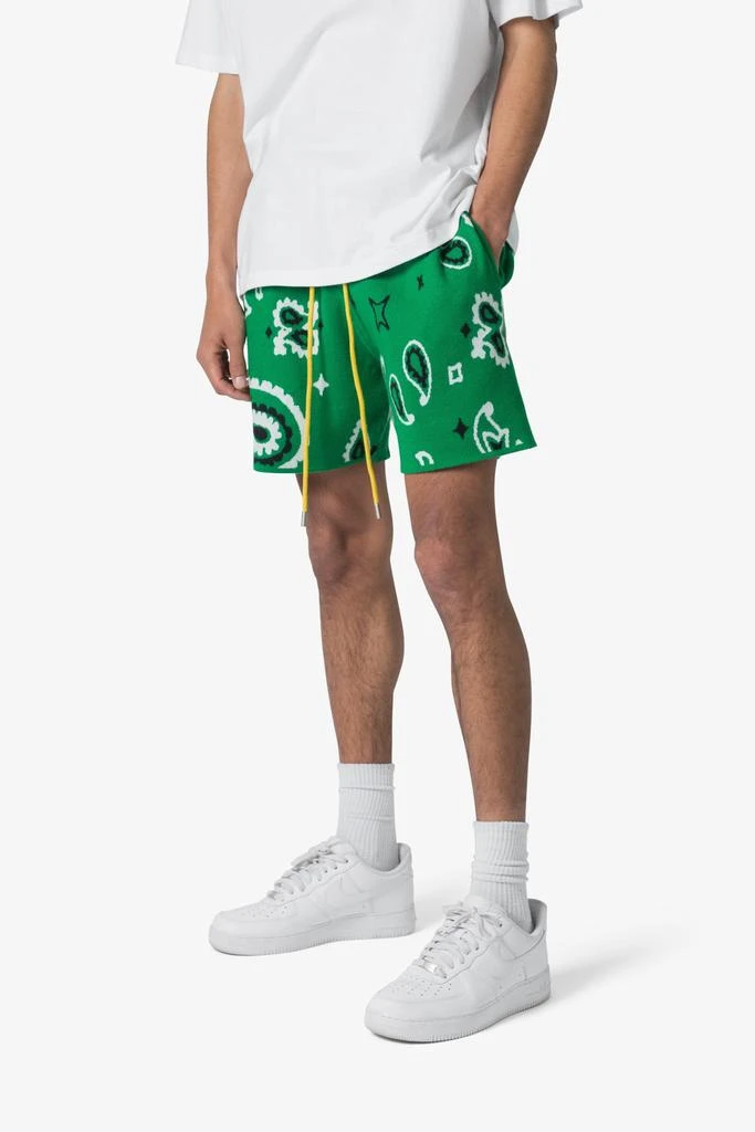 Paisley Knit Shorts - Green 商品