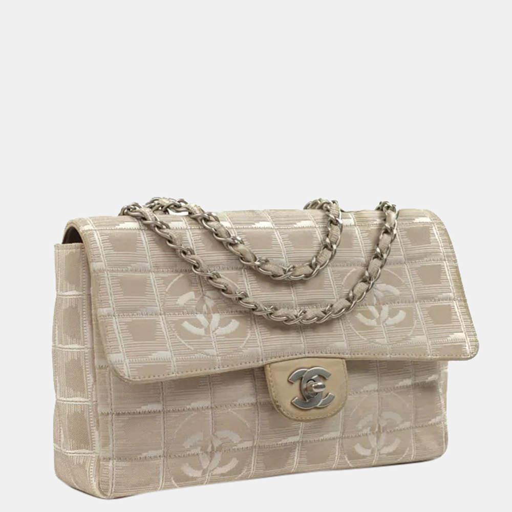 商品[二手商品] Chanel|Chanel Beige canvas Vintage Flap bag,价格¥21441,第4张图片详细描述