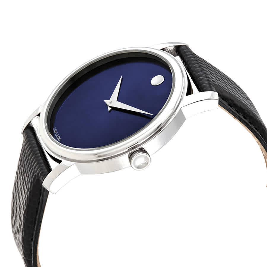商品Movado|Movado Museum Blue Dial Mens Watch 2100009,价格¥2767,第4张图片详细描述