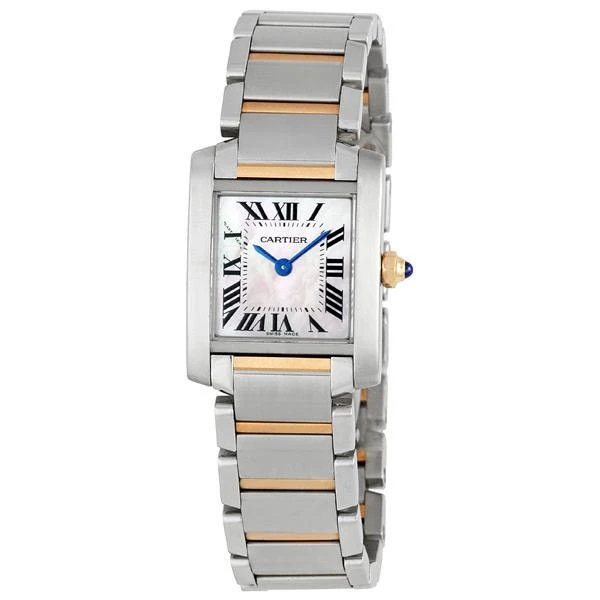 商品[二手商品] Cartier|Pre-owned Cartier Tank Francaise Pink Motherof Pearl Dial Ladies Watch W51027Q4,价格¥26812,第1张图片