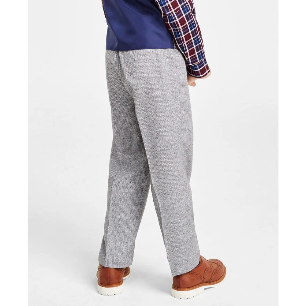 商品Nautica|Little Boys 4-Pc. Patterned Shirt, Brushed Herringbone Vest, Pants & Bow Tie Set,价格¥289,第5张图片详细描述