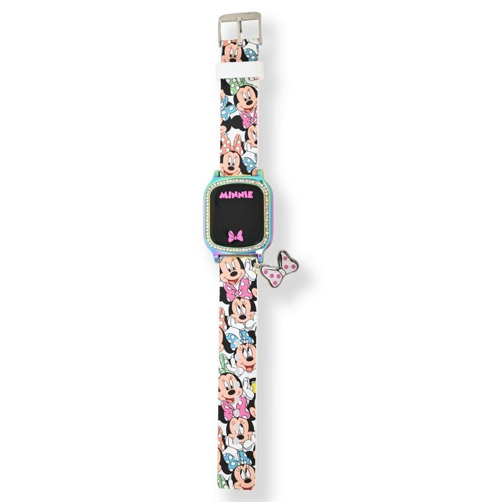 商品Accutime|Minnie Mouse Kid's Touch Screen White Silicone Strap LED Watch, with Hanging Charm 36mm x 33 mm,价格¥158,第5张图片详细描述