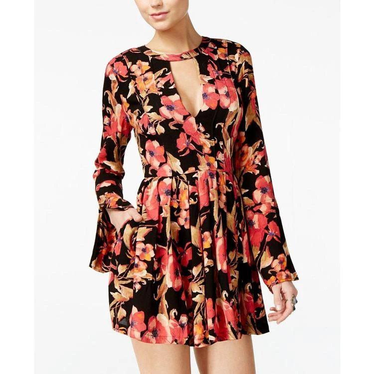 商品Free People|Tegan Printed Cutout Mini Dress,价格¥434,第1张图片