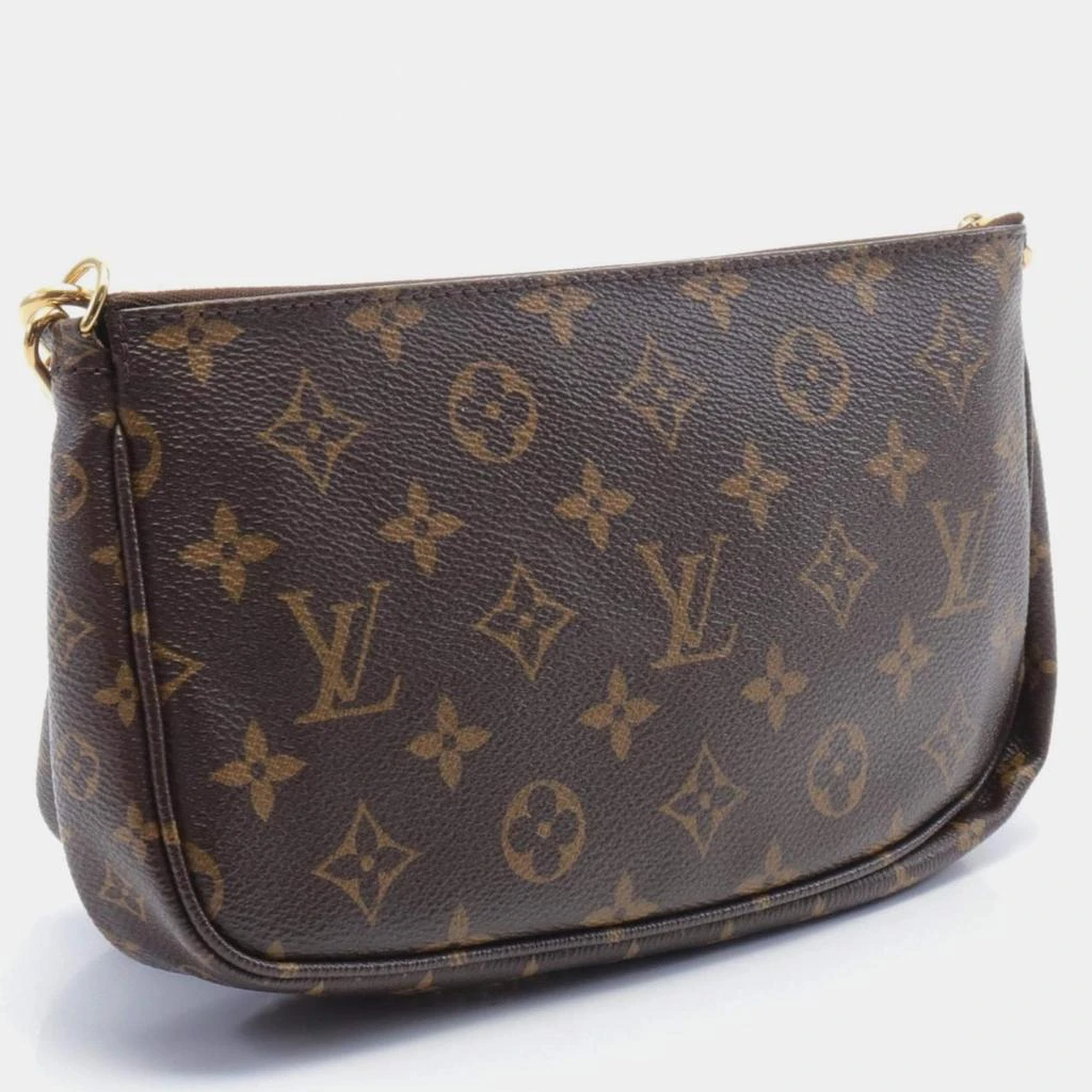 商品[二手商品] Louis Vuitton|Louis Vuitton Pochette Coated Canvas Monogram  Brown Khaki Shoulder Bag,价格¥23341,第2张图片详细描述
