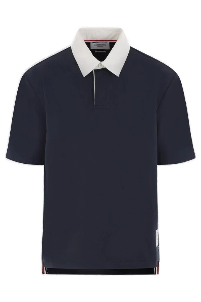 商品Thom Browne|Thom Browne Logo Patch Polo Shirt,价格¥4832,第1张图片