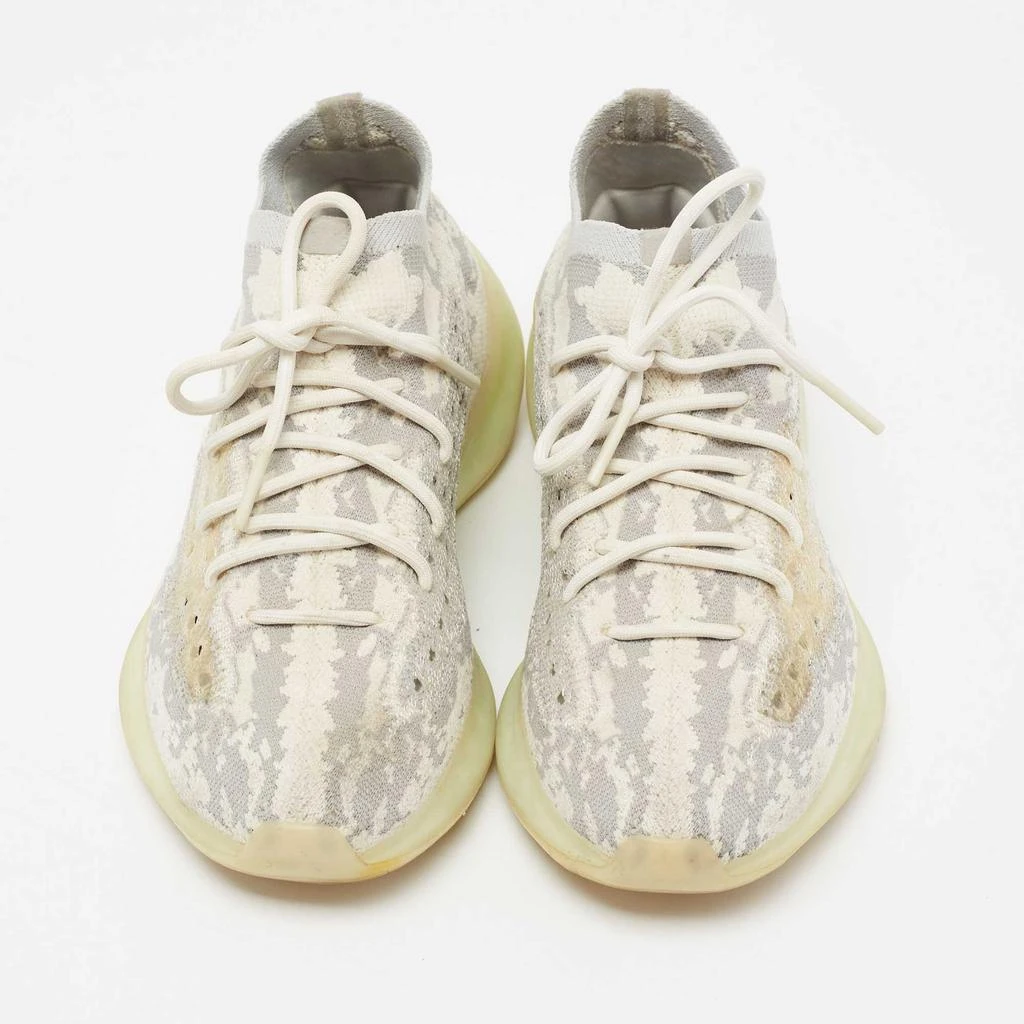 商品[二手商品] YEEZY|Yeezy x Adidas Grey/White  Knit Fabric Boost 380 Calcite Glow Sneakers Size 42 2/3,价格¥1586,第3张图片详细描述