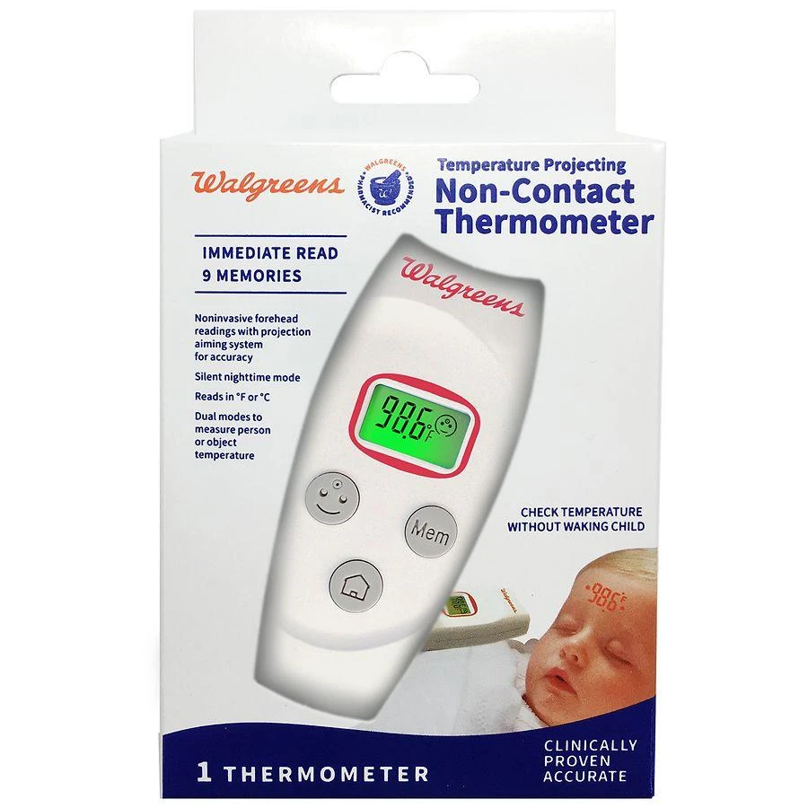 商品Walgreens|Temperature Projecting Non-Contact Thermometer,价格¥297,第1张图片
