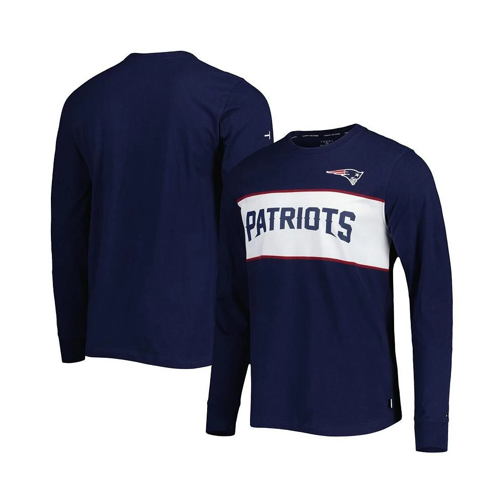 商品Tommy Hilfiger|Men's Navy New England Patriots Peter Team Long Sleeve T-shirt,价格¥490,第1张图片