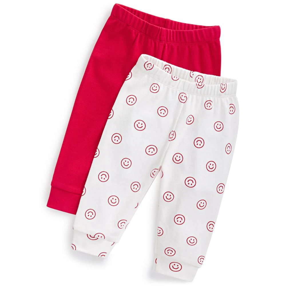 商品First Impressions|Baby Boys & Girls Smiley Splash Jogger Pants, Pack of 2, Created for Macy's,价格¥52,第1张图片