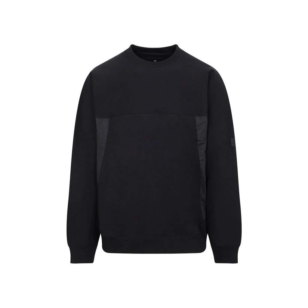 商品Y-3|Y-3 Logo Patch Long-Sleeved Crewneck Sweatshirt,价格¥866,第1张图片