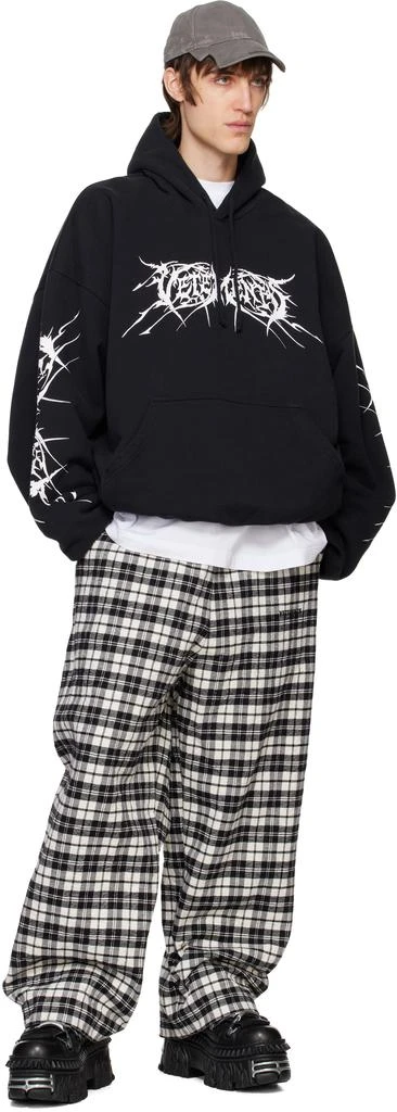 商品Vetements|Black Death Metal Cropped Boxy Hoodie,价格¥7742,第4张图片详细描述