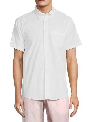 商品Brooks Brothers|Short Sleeve Seersucker Oxford Shirt,价格¥320,第1张图片