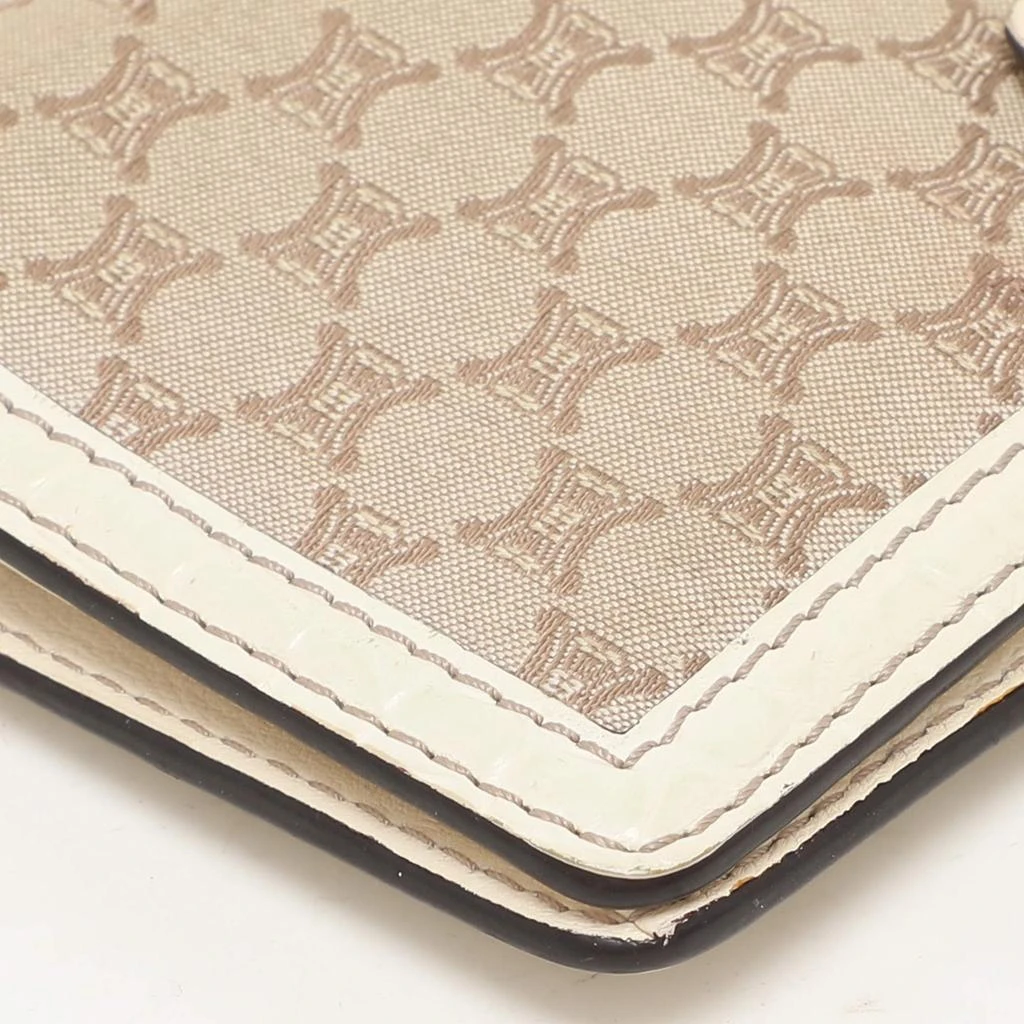 Celine Brown/Cream Macadam Canvas Triomphe Vintage French Wallet 商品
