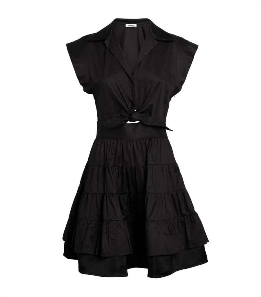 商品Sandro|Cotton Ruffled Mini Dress,价格¥1662,第1张图片