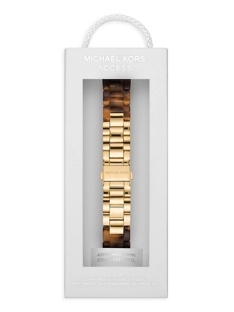 Apple Watch® Goldtone Stainless Steel & Tortoise Bracelet 商品