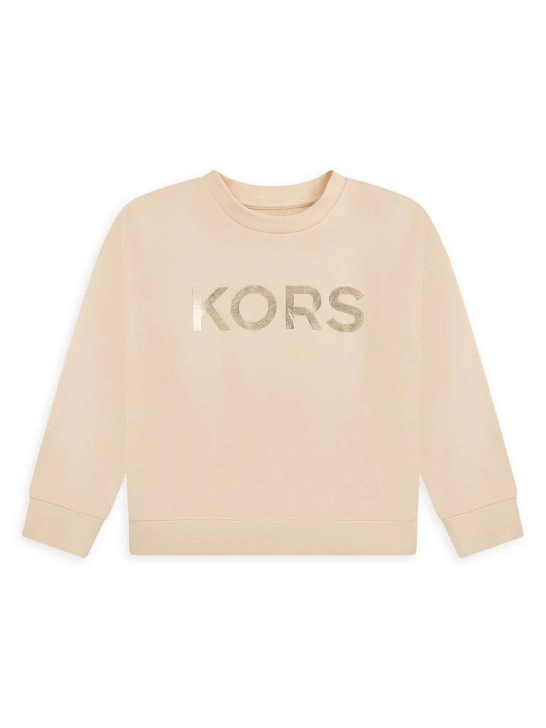 商品Michael Kors|Little Girl's &amp; Girl's Logo Crewneck Sweatshirt,价格¥255,第1张图片